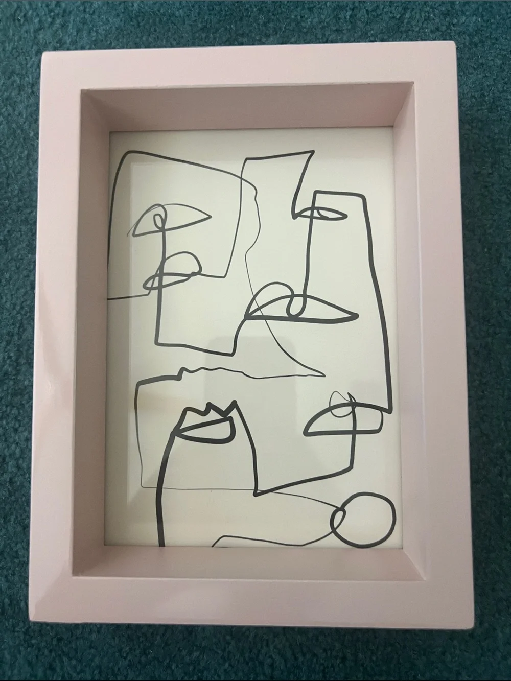 West Elm Modern Lacquer Frame Rose Pink for 5x7 photo